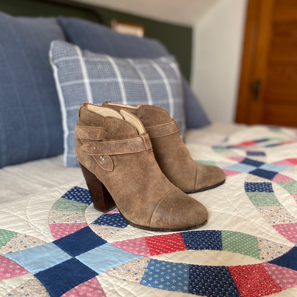 rag & bone Harrow Bootie Waxed Suede Size 38